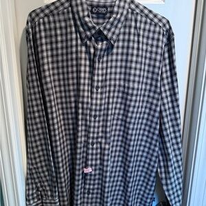 Chaps Black Plaid Cotton Long Sleeve Button Shirt Size Men’s XL